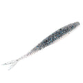 Strike King Mach Skooler Fishing Lure, Soft Plastic Jerkbait, Heavily Salted, Sleek Design, Erratic Action - color: Smokey Shad, size: 5"