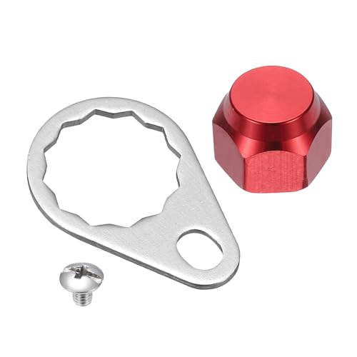 Fishing Reel Screw Nut Caps, Right Handle Knob Locking Plate Nut Replacement Parts - color: Red, size: M7