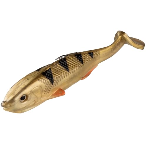 Strike King Final Copy Weedless Fishing Lure, Pre-Rigged Soft Plastic Swimbait - color: Sugar Daddy, size: 4.75"