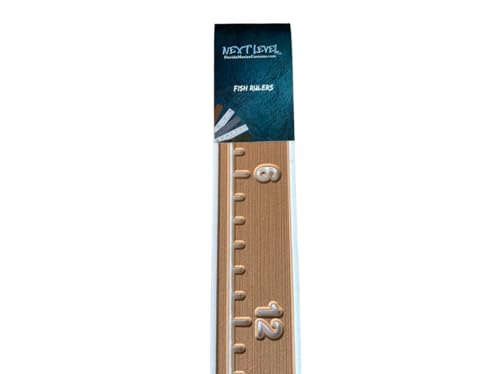 | Fish Ruler | SeaDek | 48 inch Fish Measurement Tool | Perfect for Boats and Kayaks | Mocha/White - color: Mocha/White
