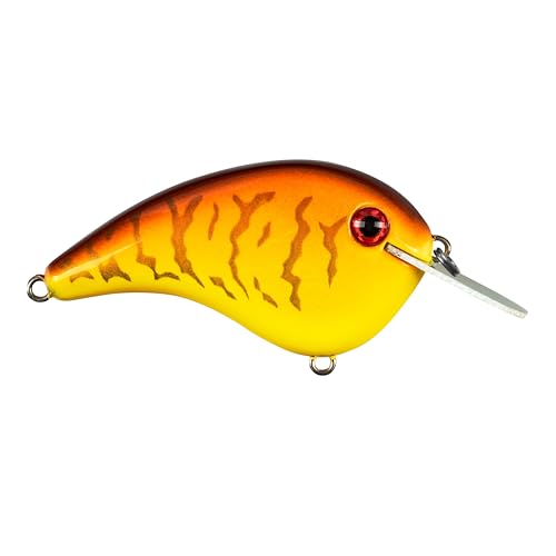 Strike King Chick Magnet Flatside Shallow Diver Fishing Lure, 7/16 oz, Dives 4-6' - color: Spring Craw