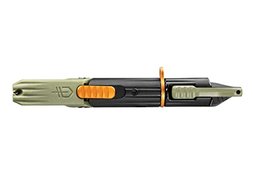 Gerber Gear LineDriver - Fishing Line Multitool with Spinning Line Vise, Tether Ring, Eyelet Clearing Spike, Hook Threader, Scissors & Split Shot Crimper - Premium Fishing Gear