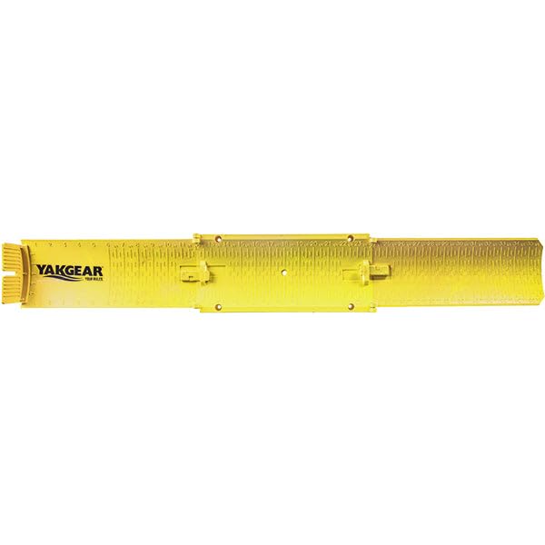 FishStik Fish Measuring Board | 36 Inch Expandable - 12 Inch Stowed | Yellow with Marker