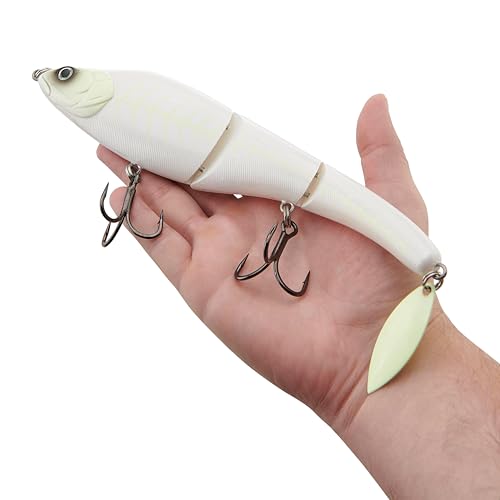 Berkley Magic Swimmer Fishing Hard Bait - color: Ghostescent, size: 9in - 4 1/2 oz