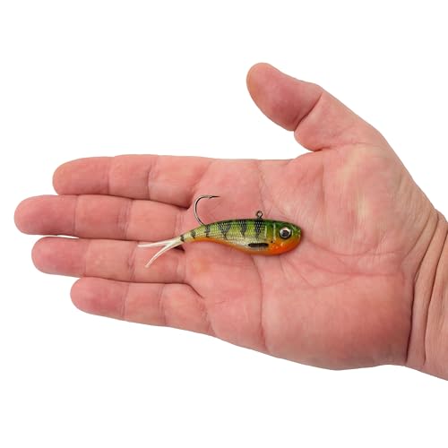 Berkley PowerBait Power Vibe - color: Fire Perch, size: 3 in - 3/8 oz