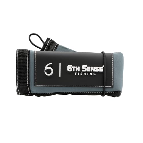 6th Sense ProSix Rod Sleeve – Hook-Resistant Neoprene Covers for Superior Durability - Color-Coded Rod Storage or Organization - Floating Material (Spinning, Gray) - color: Gray, style: Spinning