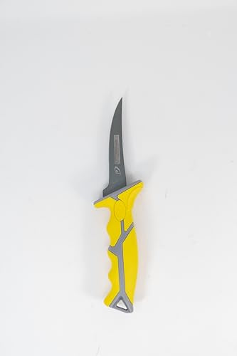 danco 5" Flex Fillet Knife Karl Fishing Knives, Bait Knife, Premium Swedish Stainless Steel Blade, Non-Stick Teflon Coating for Smooth, Precise Cuts, Freshwater/Saltwater - size: 5"