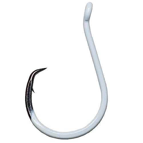 BKK Offset Heavy Circle Glow Hook | 2X | Glow in The Dark | Needle Point - size: 1/0#