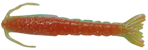 Berkley Gulp! Shrimp Saltwater Fishing Soft Bait - color: Nuclear Chicken, size: 3"