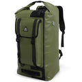 Haimont Dry Waterproof Roll Top Backpack Marine Dry Bag River Pack with Waist Belt Camping Surfing 60L, Army Green/Black - color: Army Green/Black, size: 60L