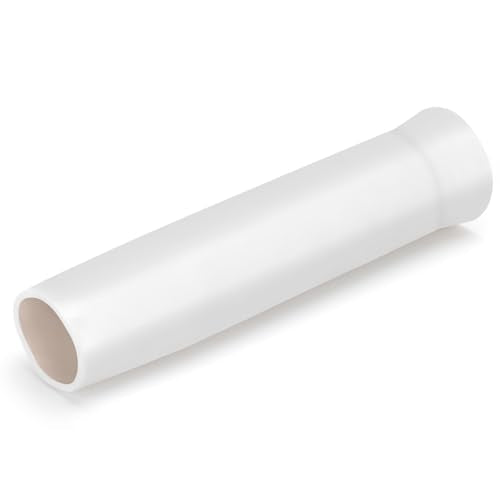 3pcs 1-5/8 inch Flared White Vinyl Inserts for Fishing Rod Holder, 9 Inches Length for Boats, Marines, Ships,