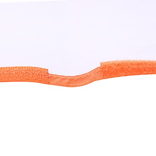Raprance Fishing Lure Wraps 4 Packs Clear PVC Bait Hook Covers Keeps Fishing Safe Easily See Lures（Orange,M） - size: Medium