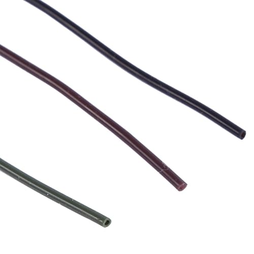 6PCS Carp Fishing Silicone Rig Tubes - 3.3ft Length Anti-Tangles Sleeve for Hair Rigs, Soft Terminal Tackle with 3 Colors for Carp and Coarse Fishing