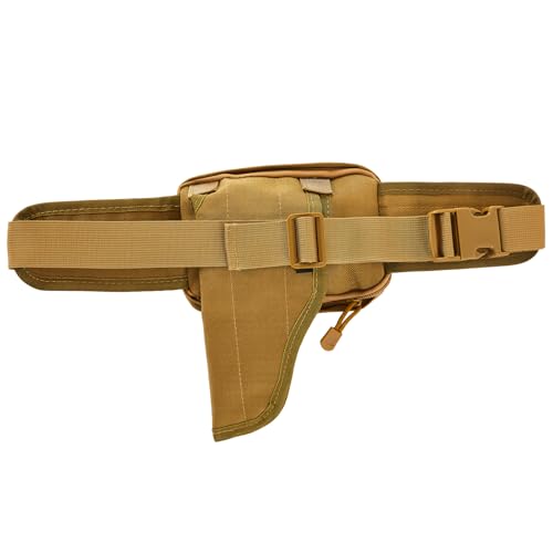Concealed Carry Fanny Pack, Tactical Waist Bag | Tactical fanny pack with concealed gun holster for running & EDC. CCW waist bag for men and women, Tan - color: TAN