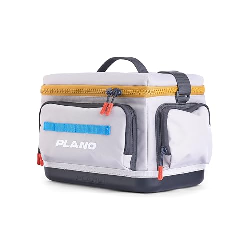 Plano Weekend 3600 Tackle Bag, Cutting-Edge Fishing Tackle Bag, Molded Waterproof Base, Spacious Storage, Die Cut Tool Sleeves, Daisy Chain Attachment Points - color: Wave, style: 3600 Tackle Case