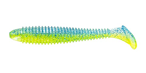 Big Bite Baits 4.8'' PRO Swimmer/Electric Blue/Chartreuse (5 Pack)