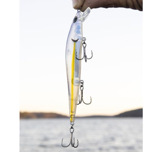 Duckett Fishing Reveal FFS Jerkbait, Advanced Forward-Facing Sonar Jerkbait, for Enhanced Targeting and Strike Efficiency - color: American Shad