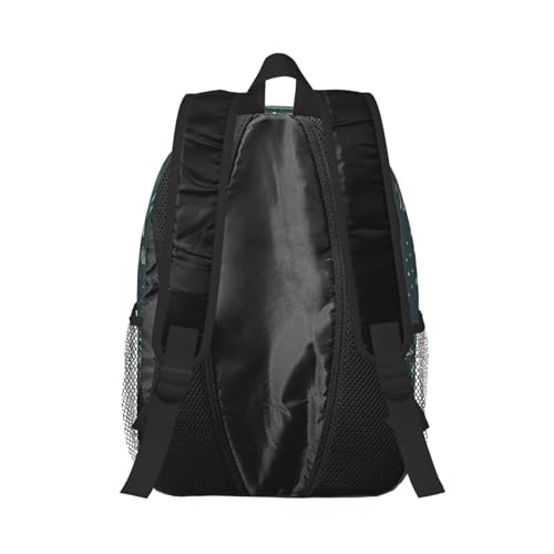 Cute Llama Flower 15 Inch Backpack Laptop Travel Bag For Men Women With Multiple Pockets Casual Hiking Gym Sport - color: Cute Llama Flower