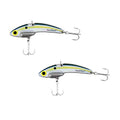 SteelShad - Mini Series (1/4 oz) - 2 Pack - Lipless Crankbait for Freshwater Fishing - Perfect for Ice Fishing, Pan Fishing, Crappie, Walleye and Bass - color: Sexy Shad