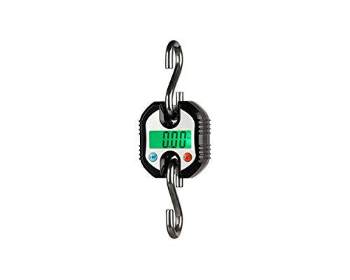 Klau Portable Mini Crane Scale, Black, 150 kg / 300 lb | Heavy Duty, Digital Hanging Scale, LCD Display with Backlight, For Home Farm Hunting Outdoor - color: Black