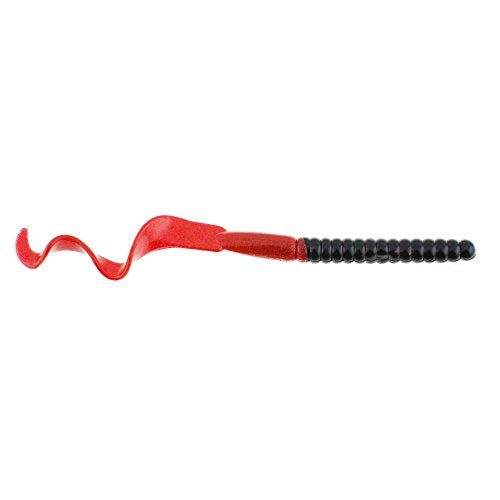 Berkley PowerBait Power Worms Fishing Soft Bait - color: Midnight Fire, size: 7" (13 Count)