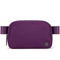Pander Cross Body Fanny Pack for Women, Fashion Waist Packs, Crossbody Bags, Belt Bag with Adjustable Strap (Dahlia). - color: Dark Magenta