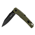 Kershaw Appa Folding Tactical Pocket Knife, Assisted Opening, 2.75 inch Blade and Olive Handle, Small, Lightweight Every Day Carry - color: Olive
