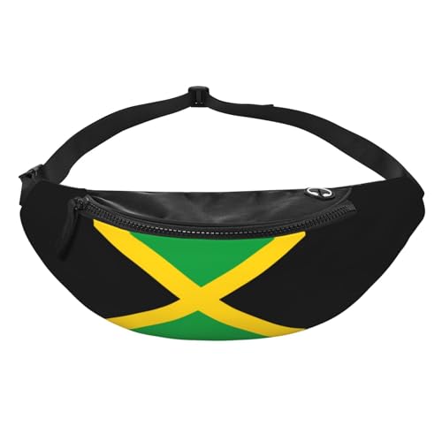 Flag of Jamaica Fanny Pack Crossbody Waist Bag Pack for Men Women. Belt Bag for Travel Walking Running Hiking Fishing. - color: Flag Of Jamaica