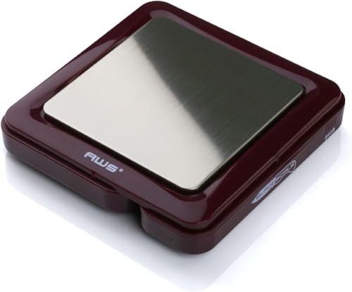 Blade Series - Digital Precision Pocket Weight Scale - Lightweight 650G X 0.1 G - (Red) - AMERICAN WEIGH SCALES - color: Red, size: 650g x 0.1g