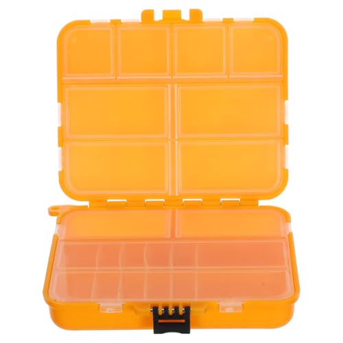 BESPORTBLE Fishing Tackle Box Portable Waterproof Lure Tackle Box with Multi-Compartment Storage for Hooks Lines Baits Compact Fishing Gear Organizer for Outdoor 4.80X4.13X1.33In
