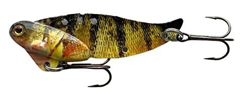 1 1/2oz - Blitz Blade - Blade Bait for Walleye, Lake Trout, COHO Salman, Pike, Musky Made in USA 100% Zinc Alloy - color: 6 Lure Combo