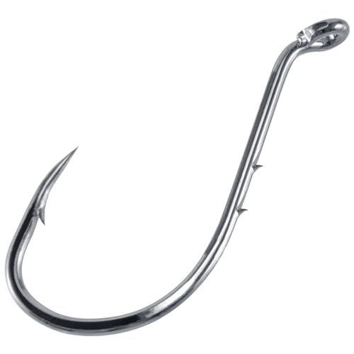 Dr.Fish 100 Pack Octopus Hooks Baitholder Fishing Hooks for Saltwater & Freshwater Live Bait Fishing, Bass Walleye Striper - size: 4/0-100 Pack