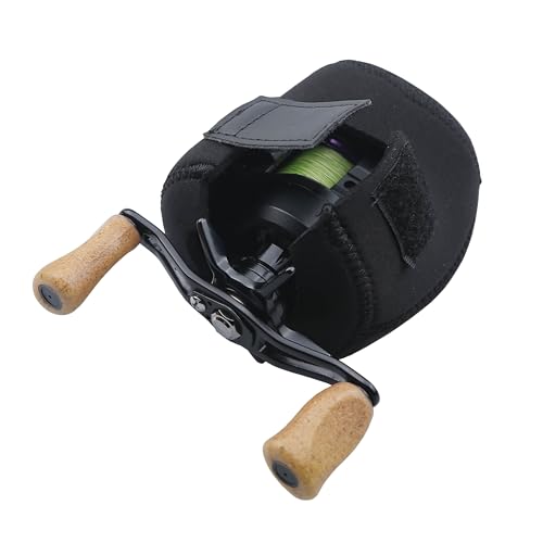 MIZUGIWA Neoprene Reel Cover,Round Baitcasting Reels Cover, Fit for 50 100 200 300 400 800 1000 2000 3000 4000~10000 Conventional Reels, S/M/L/XL Size - style: Large - 1pc