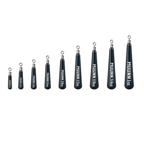 Tungsten Free Rig Weights,10Pcs Drop Shot Rig Weights Tungsten Fishing Sinkers, More Compact Than Lead Weights, Tie on Connect - size: 5/16oz - 10 Pack, style: No Chip Black