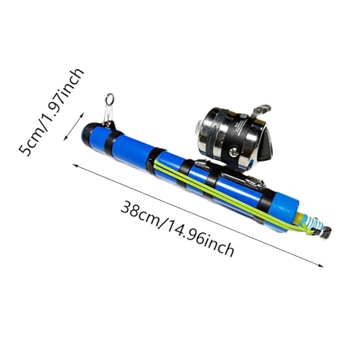 Catapult Fishing Rod, Portable Handheld Fishing Rod Kit, 2026 Upgrade Compact Sling Shot Fishing Reel, Compact Casting Fishing Set with Reel & Accessories - size: B