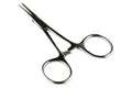 SE 3.5-Inch Stainless Steel Straight Forceps - Self-Locking, Serrated Tip for Precision Grip and Clamping - Perfect for Crafting, Fishing Tasks, Jewelry Making, and More! - 635FS - size: 3-1/2", style: Straight