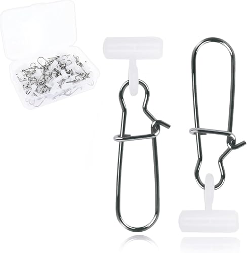 YOTO Sinker Slide for Fishing 30/60pcs Fishing Slide Weight Slides Fishing Line Connector Fishing Accessories - color: White - 60pcs