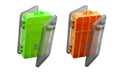 Toasis Two Sided Plastic Box Fishing Lure Storage Container Organizer Small Fishing Tackle Box - color: Mixed A-2pcs