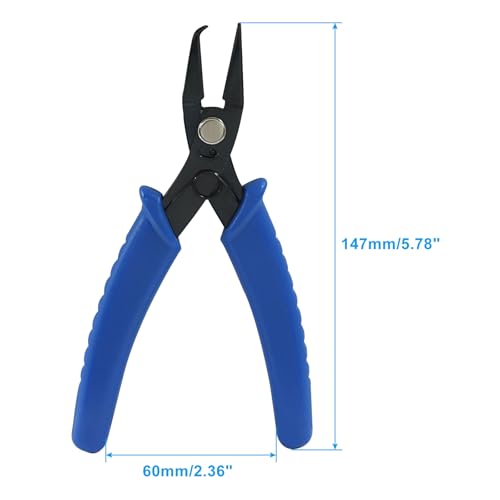 Split Ring Opening Pliers, Blue | Jump Ring Opener, Finger Tool, Jewelry Pliers - color: Blue, size: Split Ring Opening Pliers