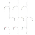Dyxssm Fishing Hooks with Leader Rigging, Fishing Hook Line Stainless Steel Fishing Rigs Wire and Rig Hooks - size: 4/0#, style: Style-b: 3 Hooks Rig