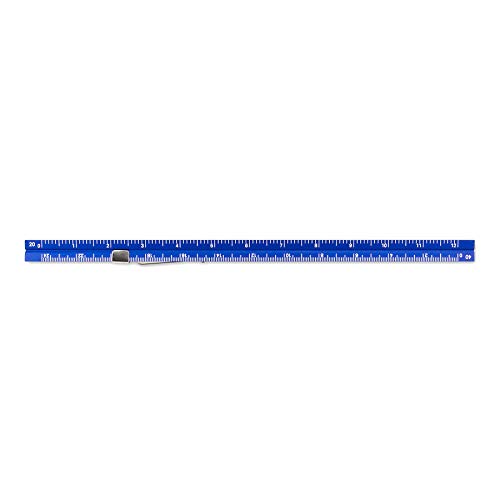 Alumicolor Aluminum Engineer Pocket Scale With Clip, 6IN, Blue - color: Blue, size: 6 Inch, style: Engineer With Clip