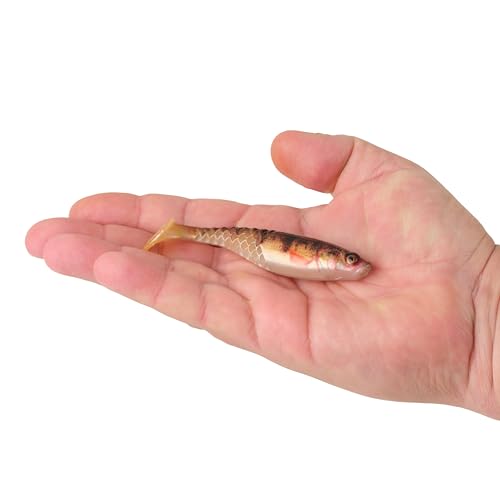 Berkley PowerBait Paddlin' PowerStinger Fishing Soft Bait - color: HD Yellow Perch, size: 4 1/4"