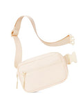 CHOLISS Small Sling Bag for Women and Men, Crossbody Bags Trendy Fanny Packs Chest Bag with Extended Strap - color: B02 Light Peach