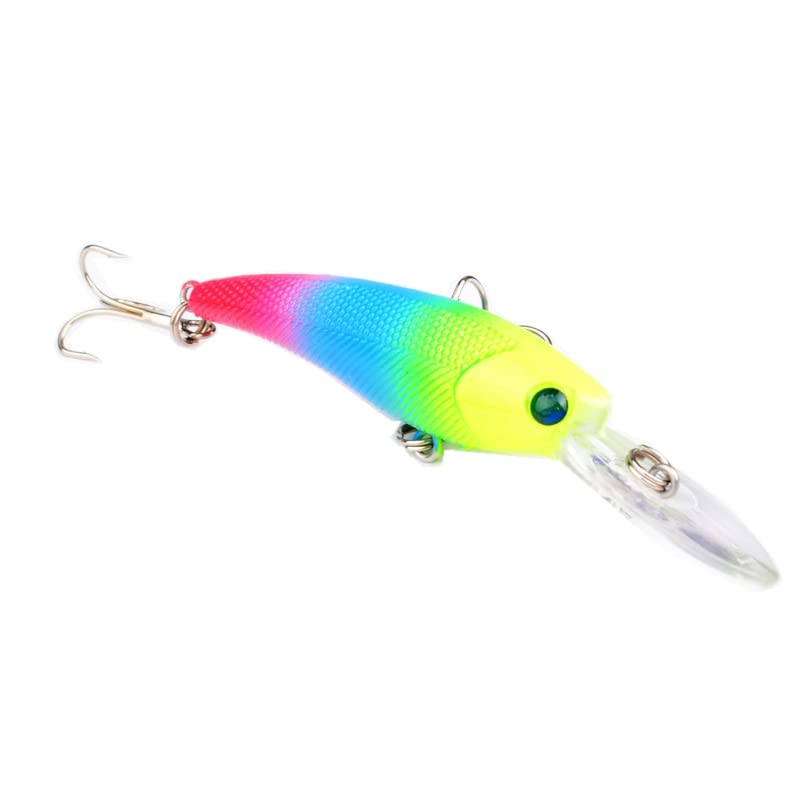 8pcs Fishing Lures Set - Minnow Swimbait Bass Trout Baits, Artificial Minnow Lures for Bass, Crank Bait for Trout, Salmon