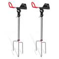 2Pack Fishing Rod Holder for Ground,360 Degree Adjustable Bank Fishing Pole Holders,Multifunctional Stainless Steel Beach Fishing Rod Stand Easy Set Up Rustproof(Gift for Men)