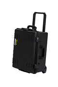 MEIJIA Premium Waterproof Rolling Hard Camera Case,Hard Protective Case with customizable fit foam and wheels,Full Protection with Light&Convenient Design,Elegant Black (24.6"X19.7"X11.7") - size: 24.6"X19.7"X11.7"