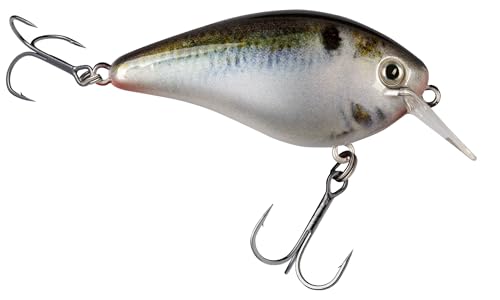Strike King KVD 1.5 Hard Knock Fishing Lure, 3/8 oz, 3D Lifelike Eyes - color: Natural Shad, size: 3/8oz