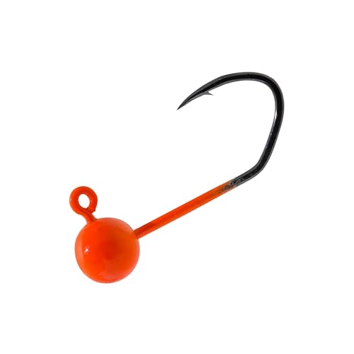 Fly Tying Sickle Jig Heads - color: Orange, size: 1/8 OZ 50PCS