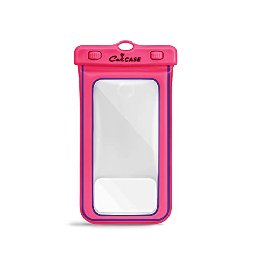 CaliCase XL Waterproof Floating Case - color: Pink Glow in The Dark