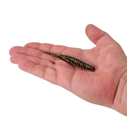 Berkley PowerBait Saltwater Bonga Stick Fishing Soft Bait, Irresistible Scent and Flavor, Ideal for Bass, Redfish, Trout and More - color: Dark Night, size: 4"